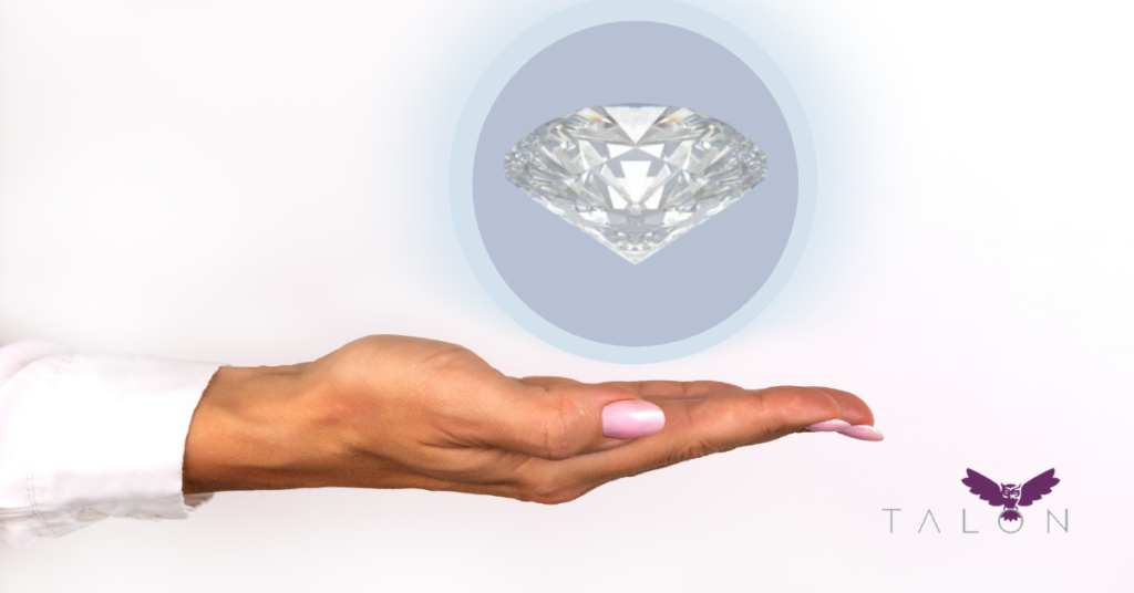 hands with diamond
