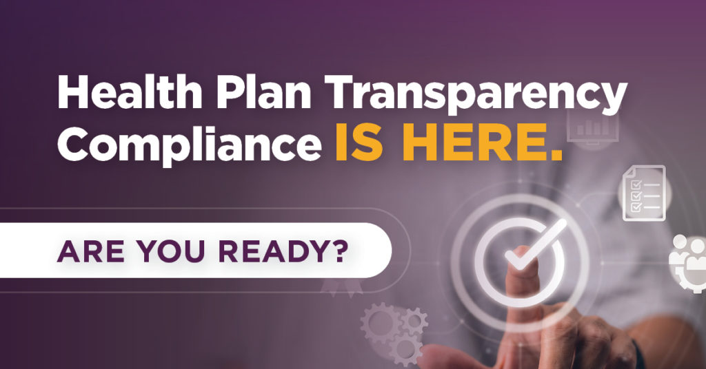 Health plan transparency compliance is here